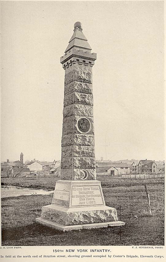 154th NY Monument at Gettysburg